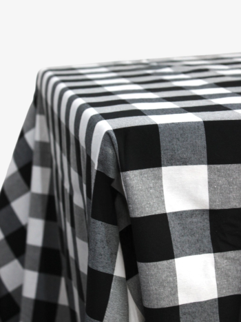 MANTEL VICHY NEGRO L 360X360 RECTO